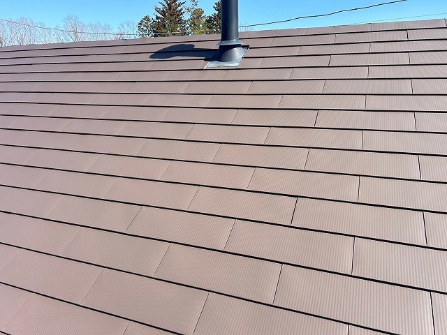 北杜市　屋根カバー工事